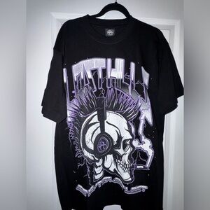 Black and Purple Graphic Tee